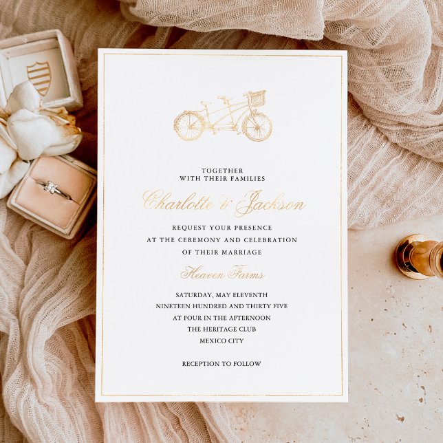 Minimalist Elegant Rustic Simple Wedding Gold (Creator Uploaded)