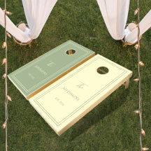 Minimalist Elegant Sage and Cream Couples Favour