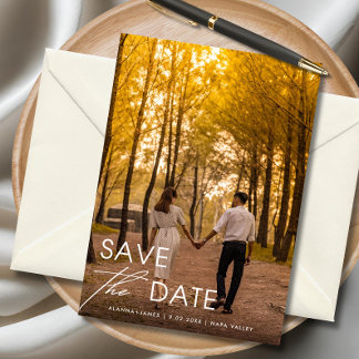 Minimalist Elegant Save the Date Invitation