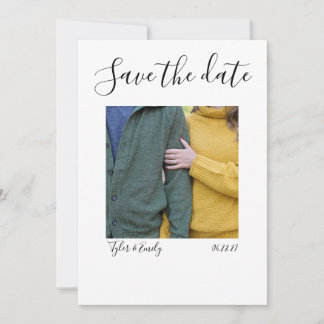 Minimalist elegant save the date invitation