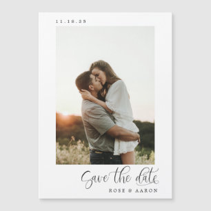 Minimalist Elegant Save the Date Magnet