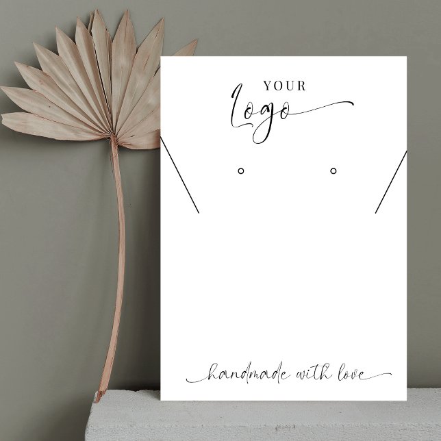 Minimalist Elegant Script Logo Jewellery Display Business Card (Creator Uploaded)