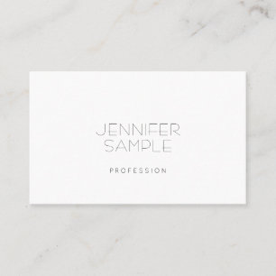 Minimalist Elegant Simple Plain Professional Business Card