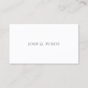 Minimalist Elegant Simple Template Professional Business Card