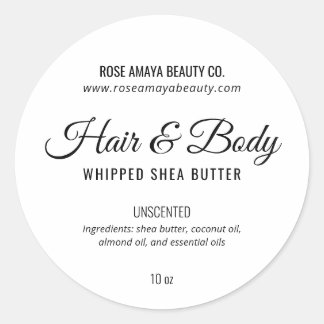 Minimalist Elegant Spa Beauty Product Label