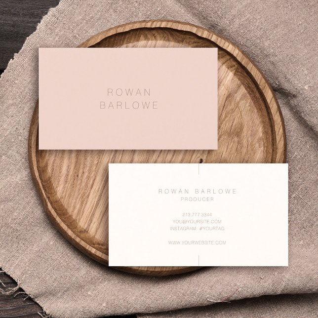 Minimalist Elegant Stylish Understated Typography Business Card (Creator Uploaded)