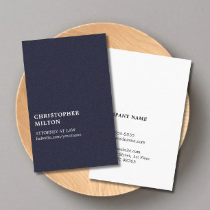 Minimalist Elegant Texture Blue Consultant Business Card