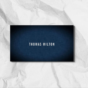 Minimalist Elegant Texture Blue Consultant Business Card