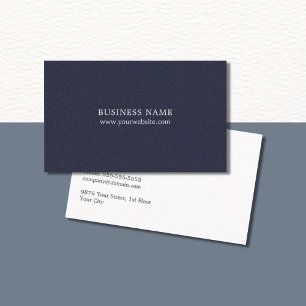Minimalist Elegant Texture Blue Consultant Business Card