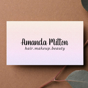 Minimalist Elegant Texture Pastel Beauty Business Card