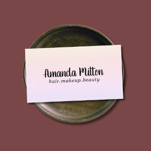 Minimalist Elegant Texture Pastel Beauty Business Card