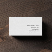 Minimalist Elegant Texture White Attorney at law