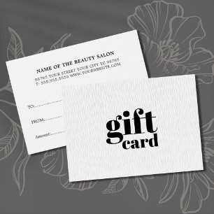 Minimalist Elegant Texture White Beauty Salon