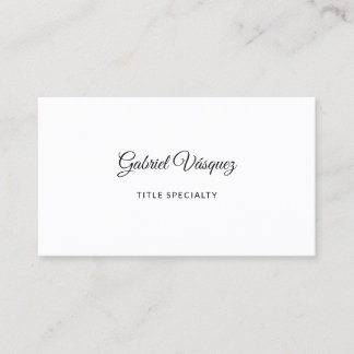 Minimalist Elegant Vibe Business Card