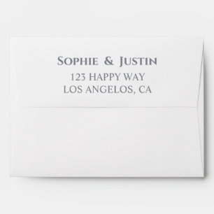 Minimalist Elegant Wedding Addressed Envelope