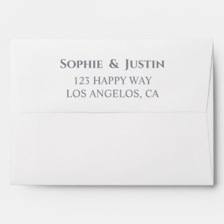 Minimalist Elegant Wedding Addressed Envelope