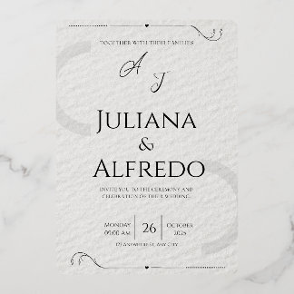 Minimalist Elegant Wedding Invitation
