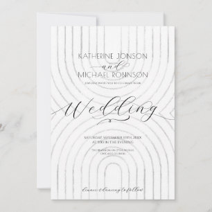 Minimalist elegant Wedding Invitation