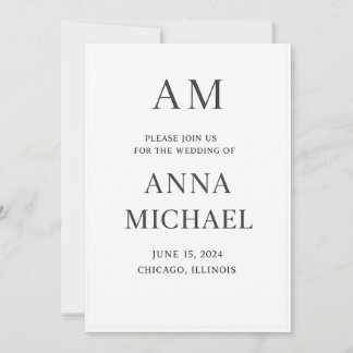 Minimalist Elegant Wedding Invitation – Luxury Sty