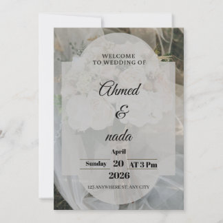 Minimalist Elegant Wedding Invitation | Modern Cal