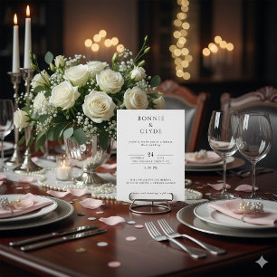 Minimalist Elegant Wedding Invitation Postcard Des
