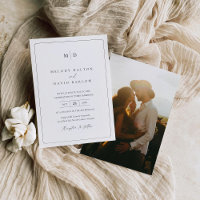 Minimalist Elegant Wedding Invitation Template