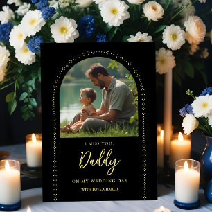 Minimalist Elegant Wedding Photo Tribute Memorial  Plaque