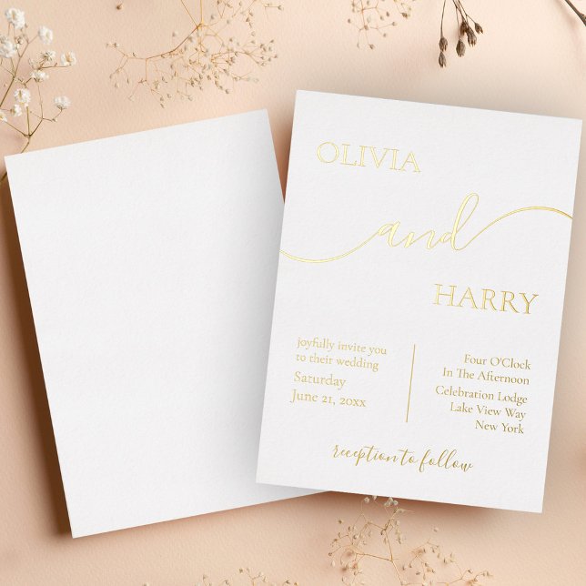 Minimalist Elegant Wedding Real Gold (Creator Uploaded)