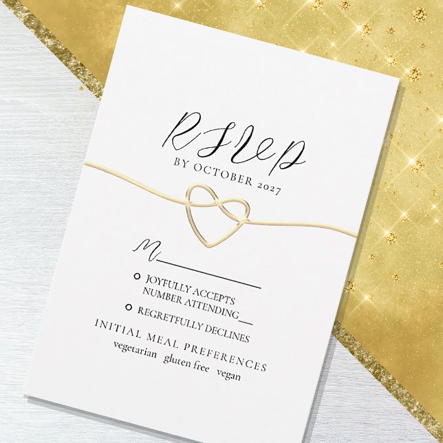 Minimalist Elegant Wedding RSVP Card (Creator Uploaded)