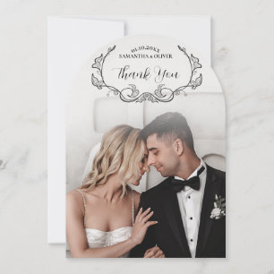 Minimalist Elegant Wedding Thank You Card