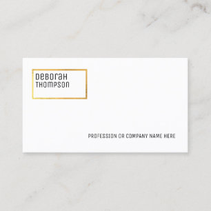 minimalist elegant white and clean business card