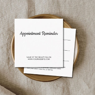Minimalist Elegant White Beauty Appointment