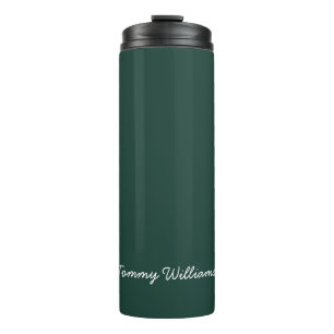 Minimalist Emerald Green Professional Simple Thermal Tumbler