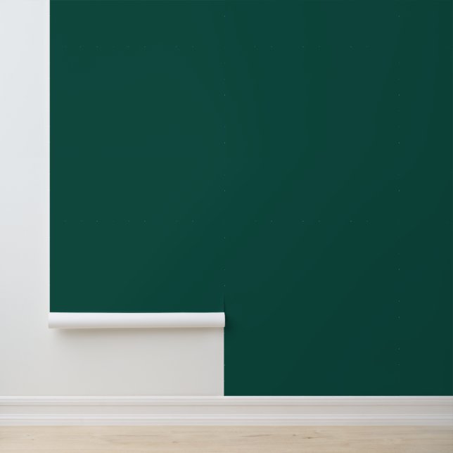 Minimalist emerald green solid plain elegant chic wallpaper (Application)