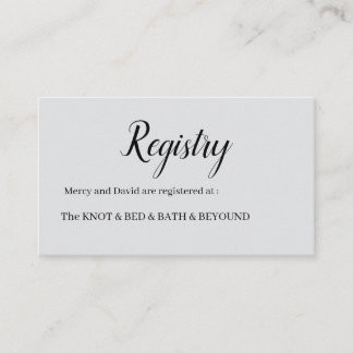 Minimalist  enclosure card