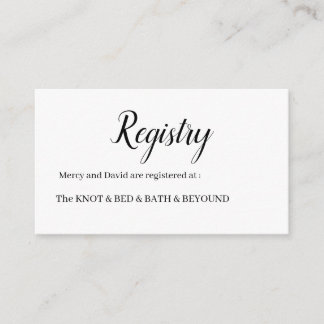 Minimalist enclosure card