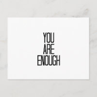 Minimalist Encouragement Design -You Are Enough