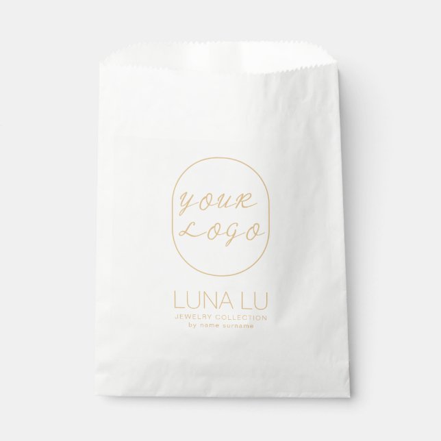 Minimalist Envelope Logo Shipping Paper Bag (Front)