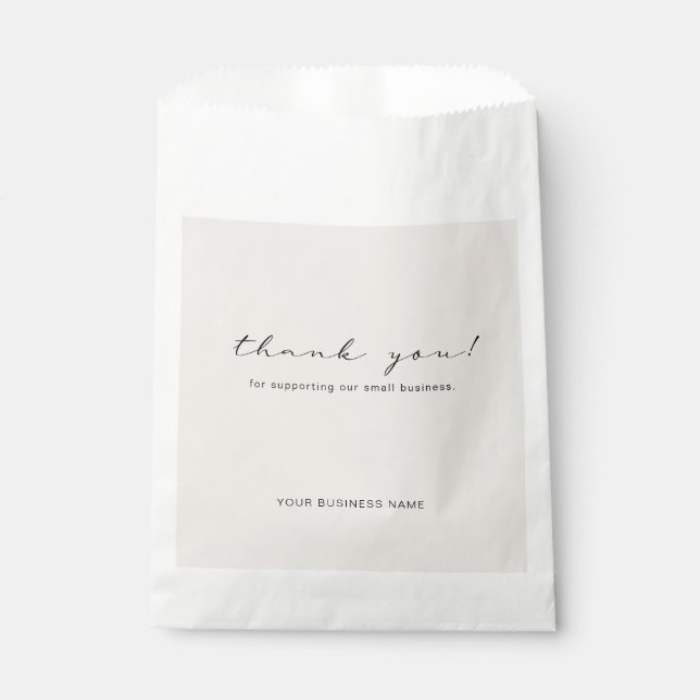 Minimalist Envelope Thank You Shipping Paper Bag (Front)
