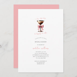 Minimalist Espresso Martini Bridal Shower  Invitation