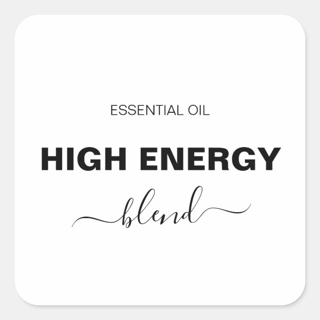 Minimalist Essential Oil Blend Roller Bottle Label (Front)