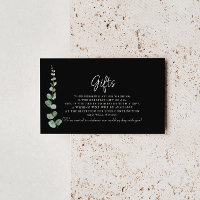 Minimalist Eucalyptus Black Wedding Gifts