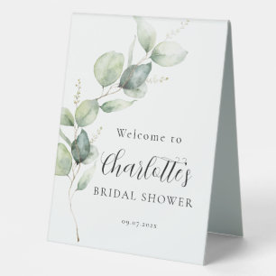 Minimalist Eucalyptus Script Bridal Shower
