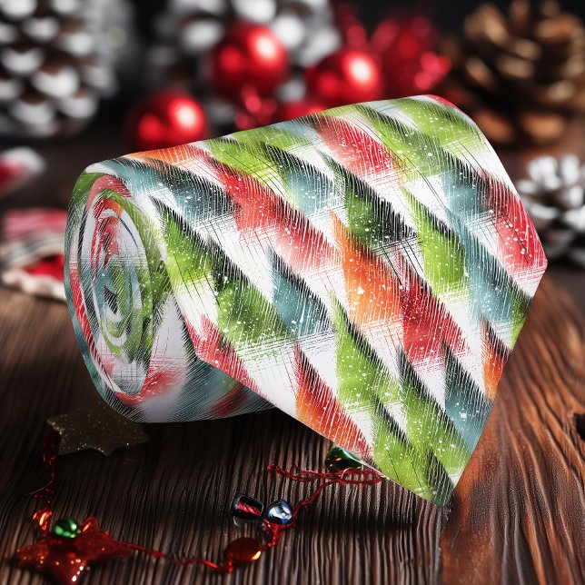 Minimalist Evergreen Tree Holiday Neck Tie (Creator Uploaded)