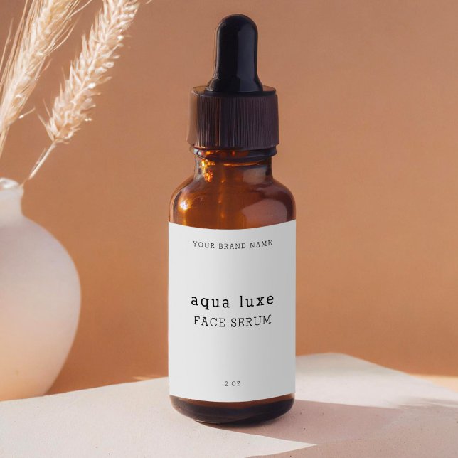 Minimalist Face Serum Label (Creator Uploaded)