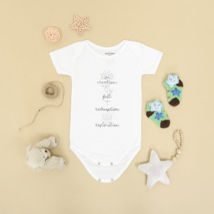 Minimalist Faith Christian & Scripture Baby  Bodysuit