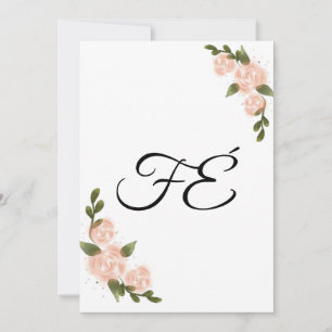 Minimalist "Faith" Message Card – Special Prints E