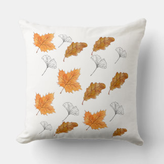 Minimalist Fall Throw Pillow – Abstract Neutral Ho