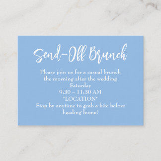 Minimalist Farewell Brunch Wedding Card