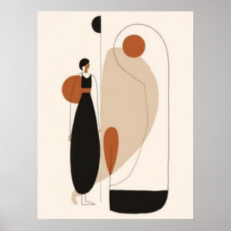 Minimalist Fashion Figure Wall Art | Scandinavian
